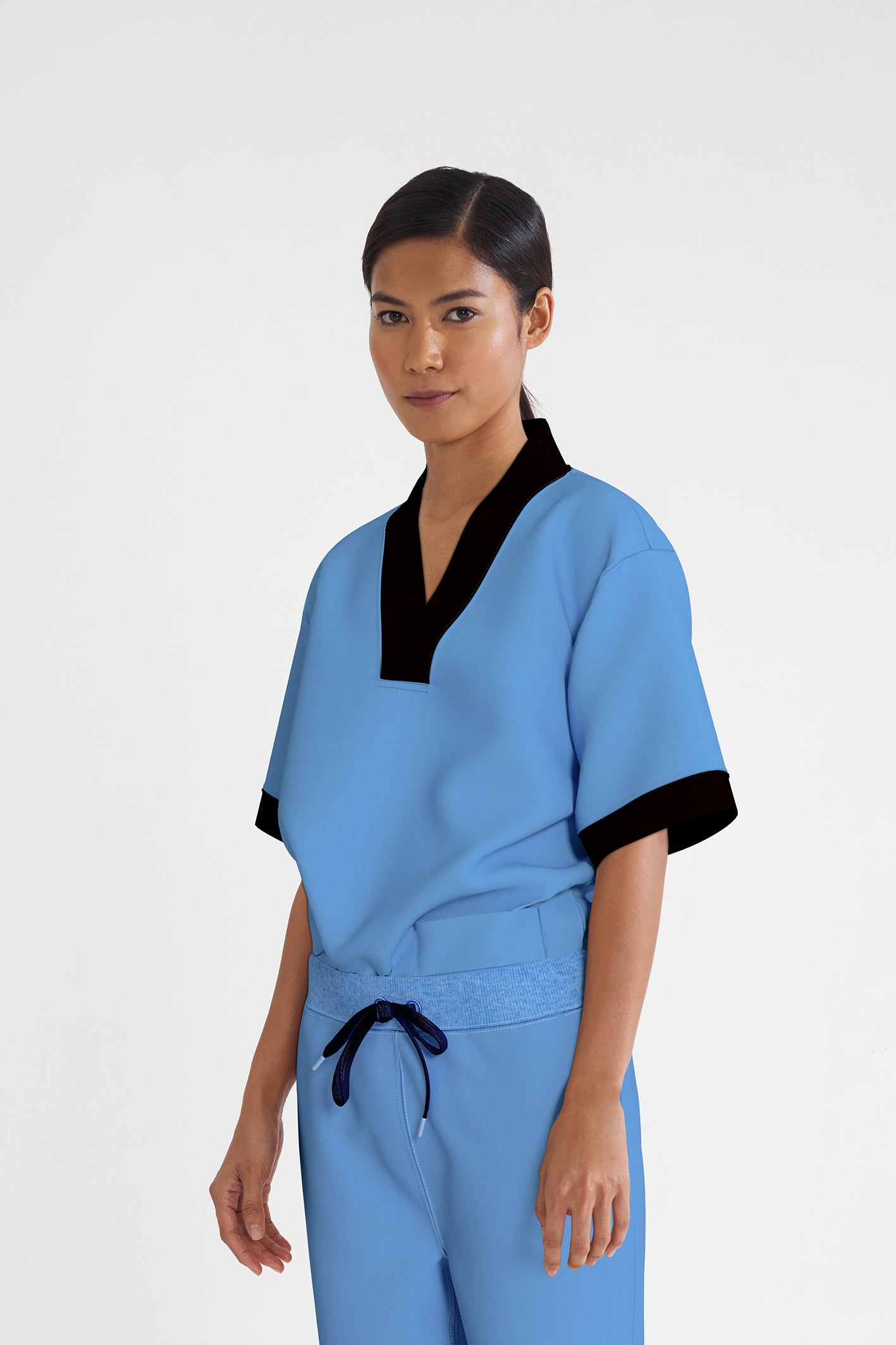 Women's BioNTex™ Contrast Collar Zen Scrub Top